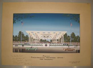 Architectural Rendering for the Inaugrual Parade Viewing Stand