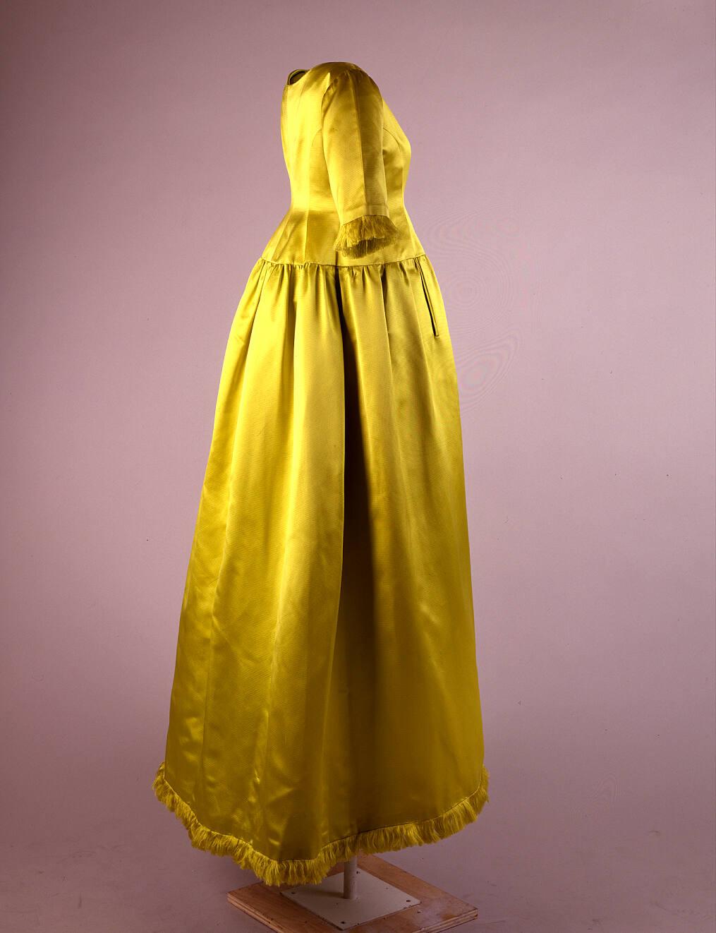 Chartreuse Evening Gown – All Artifacts – The John F. Kennedy ...