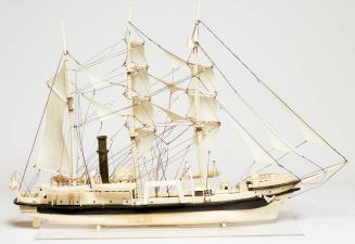 Model of an American Steam/Sail Whaler